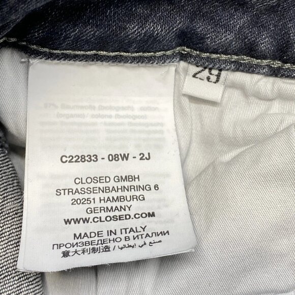 Closed Women’s Baker Skinny Jeans Size 29 Rain Gray Slight Distress - Picture 4 of 12